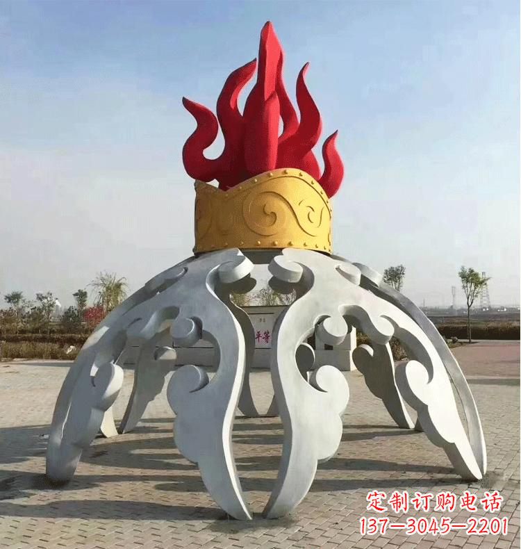 徐州不锈钢抽象景观拱门雕塑
