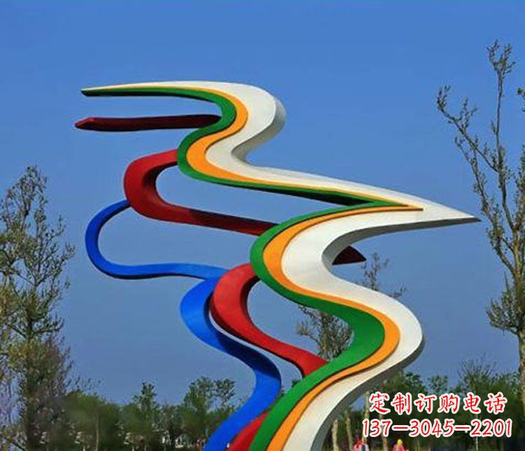 徐州不锈钢抽象喷绘飘带