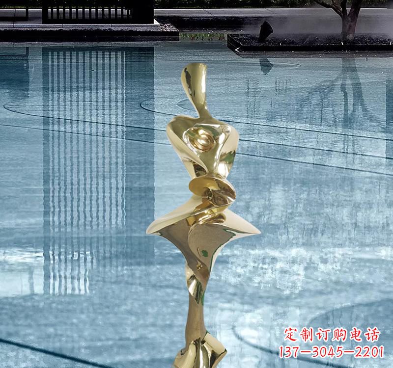 徐州不锈钢抽象人体雕塑