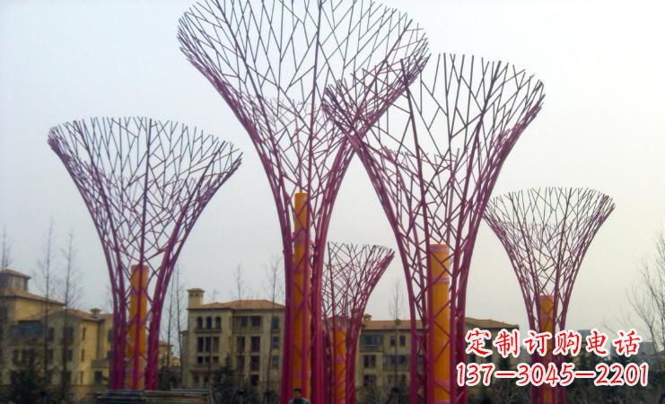 徐州不锈钢抽象树枝城市景观雕塑