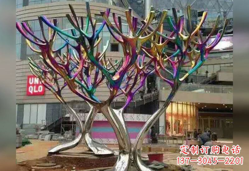 徐州不锈钢抽象树枝雕塑