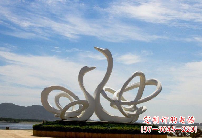 徐州不锈钢制天鹅雕塑