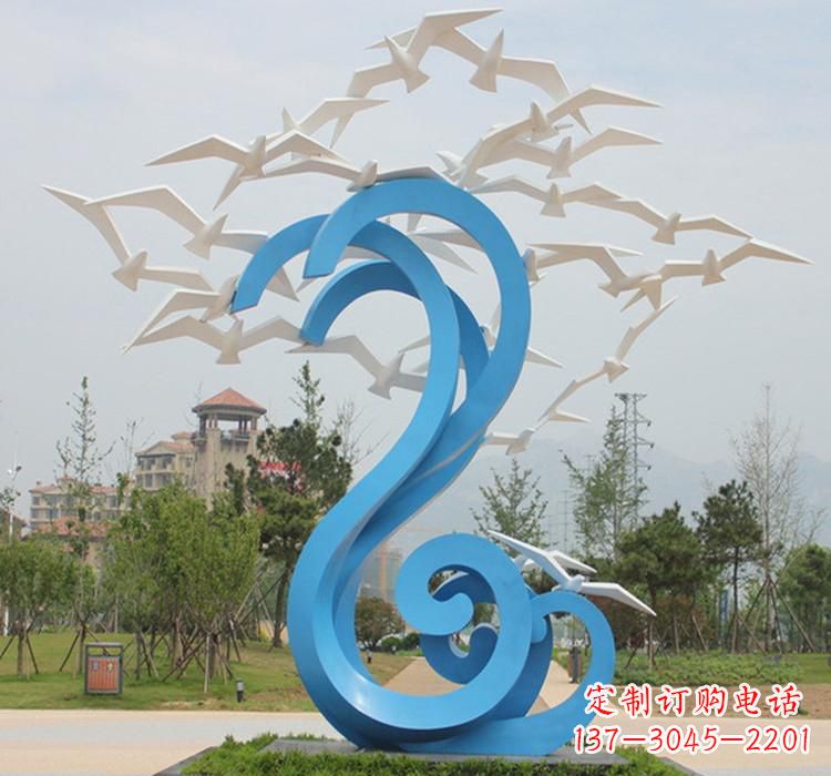 徐州不锈钢创意大雁雕塑