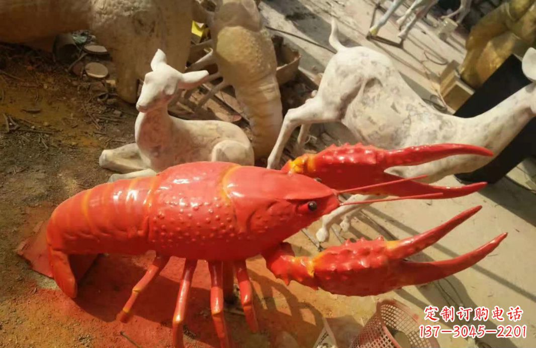 徐州不锈钢大龙虾雕塑1