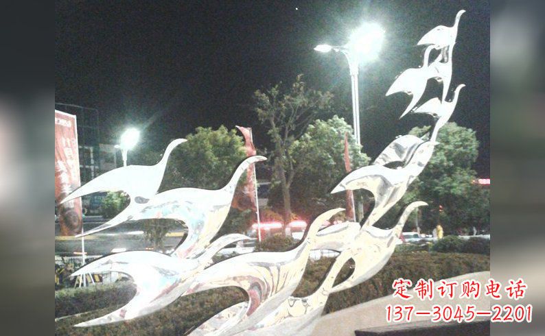 徐州不锈钢大雁雕塑 (5)
