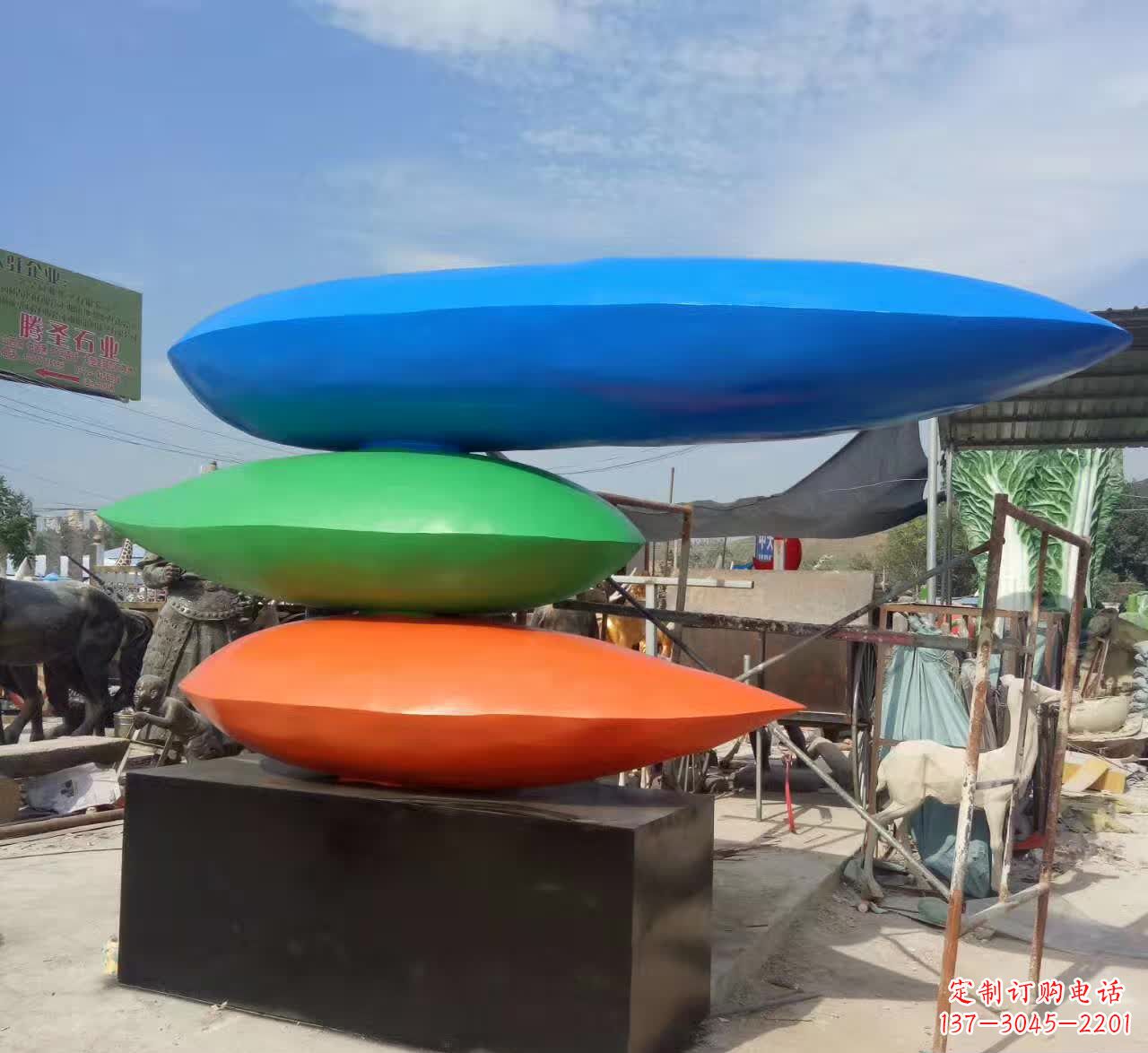 徐州不锈钢叠罗汉彩色水滴雕塑