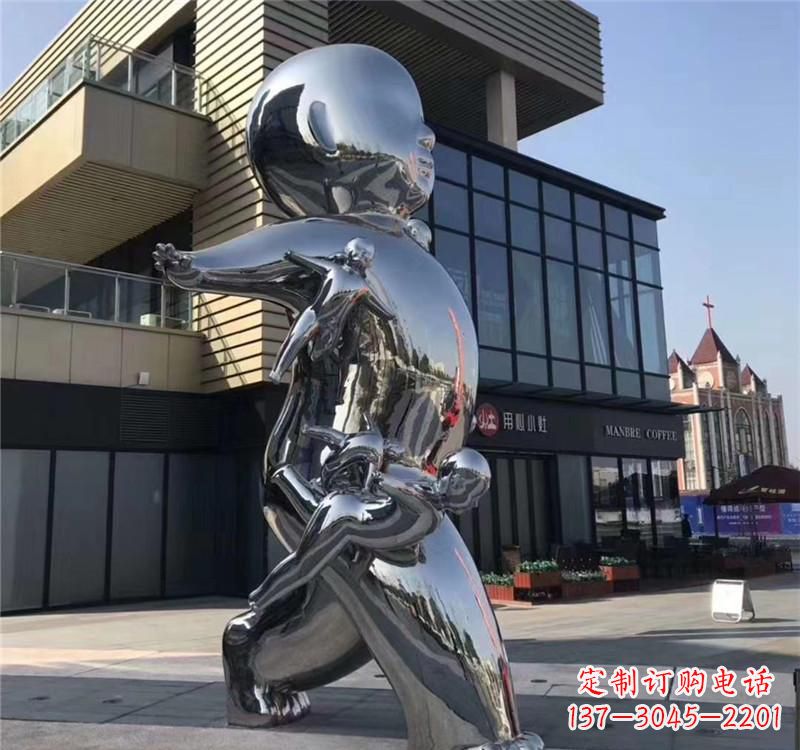 徐州不锈钢儿童雕塑
