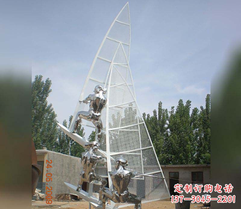 徐州不锈钢帆船公园雕塑