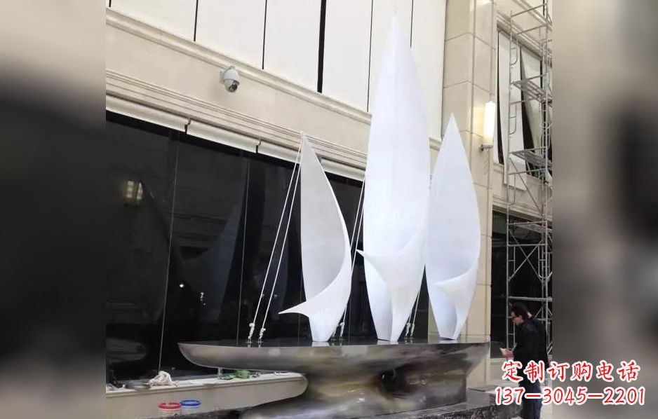 徐州不锈钢帆船广场景观雕塑