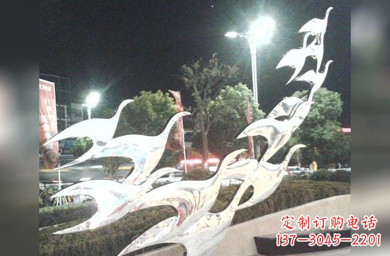 徐州不锈钢飞翔的抽象大雁