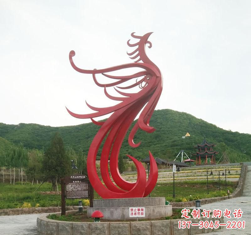 徐州不锈钢凤凰抽象雕塑2