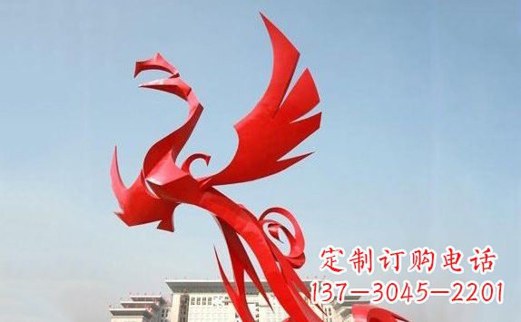 徐州不锈钢凤凰展翅雕塑