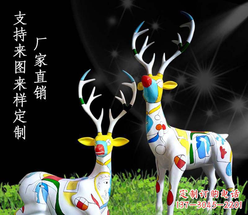 徐州不锈钢公园动物小鹿