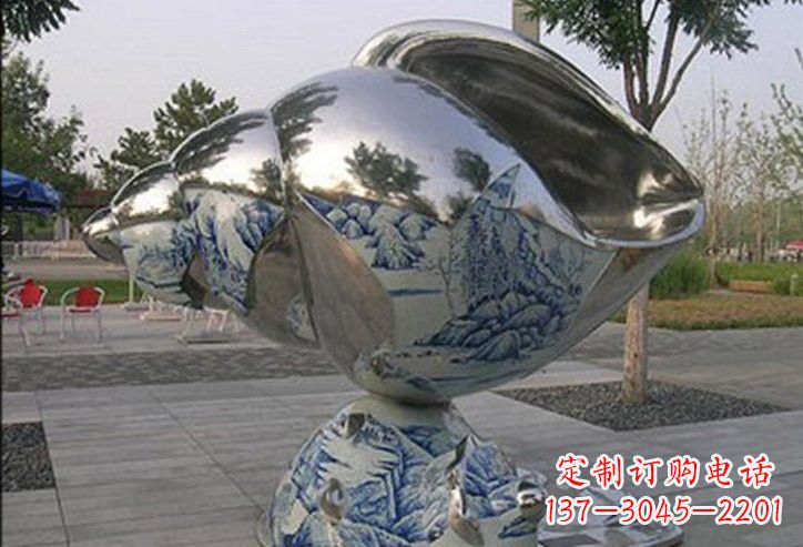 徐州不锈钢公园海螺雕塑