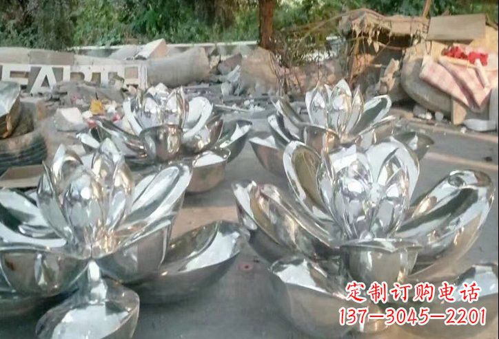 徐州不锈钢公园莲花雕塑