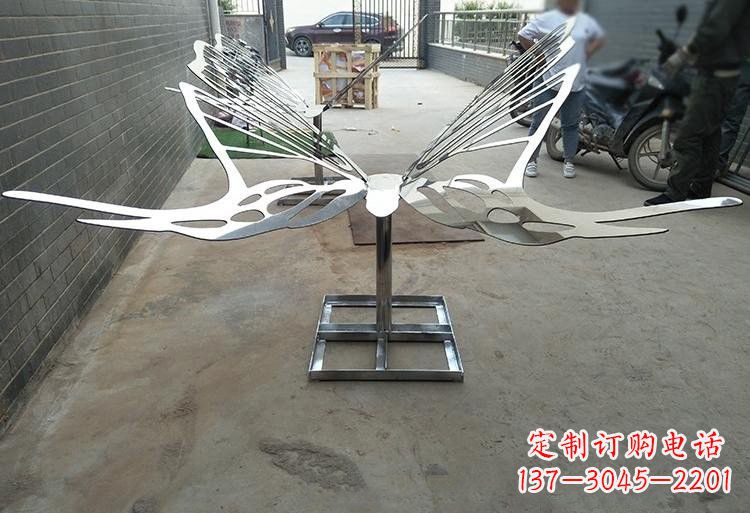 徐州不锈钢公园镂空蝴蝶雕塑