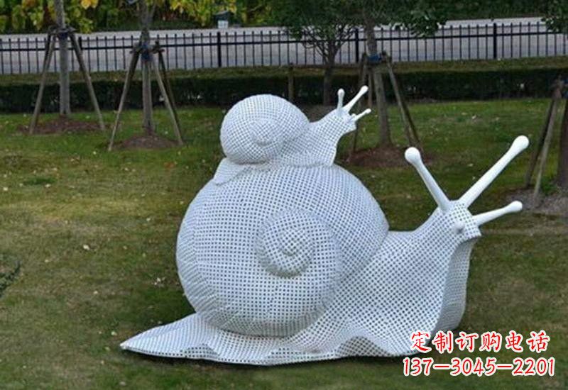 徐州不锈钢公园母子蜗牛雕塑