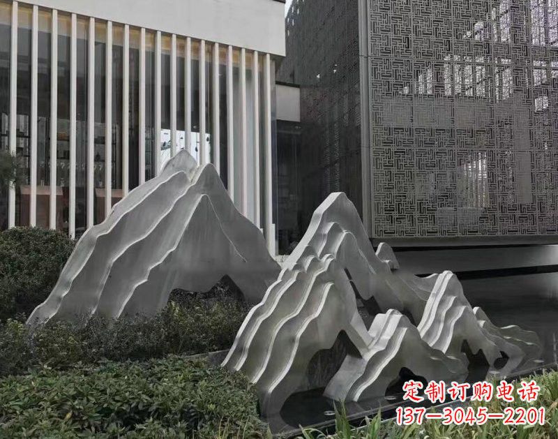 徐州不锈钢公园小区假山雕塑