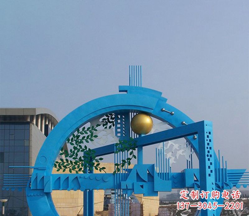 徐州不锈钢拱桥剪纸雕塑