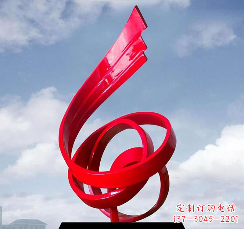 徐州不锈钢广场城市飘带雕塑