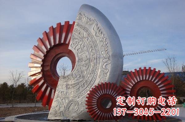 徐州不锈钢广场抽象齿轮雕塑