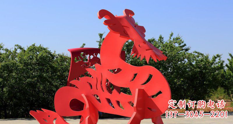 徐州不锈钢广场抽象貔貅景观雕塑