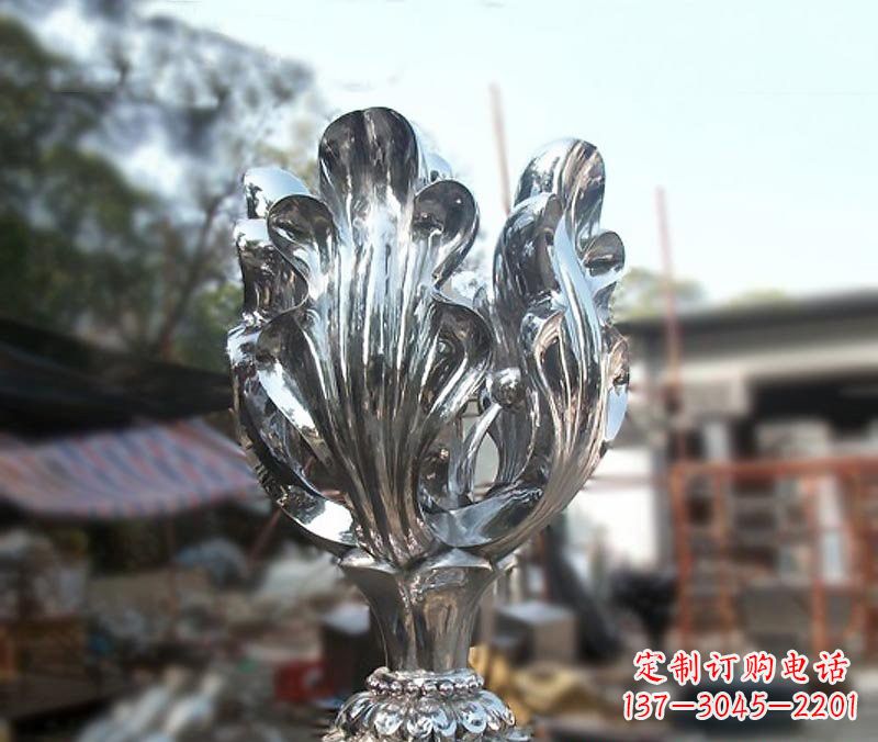 徐州不锈钢广场镜面紫荆花雕塑