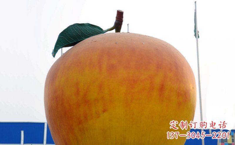 徐州不锈钢广场苹果雕塑