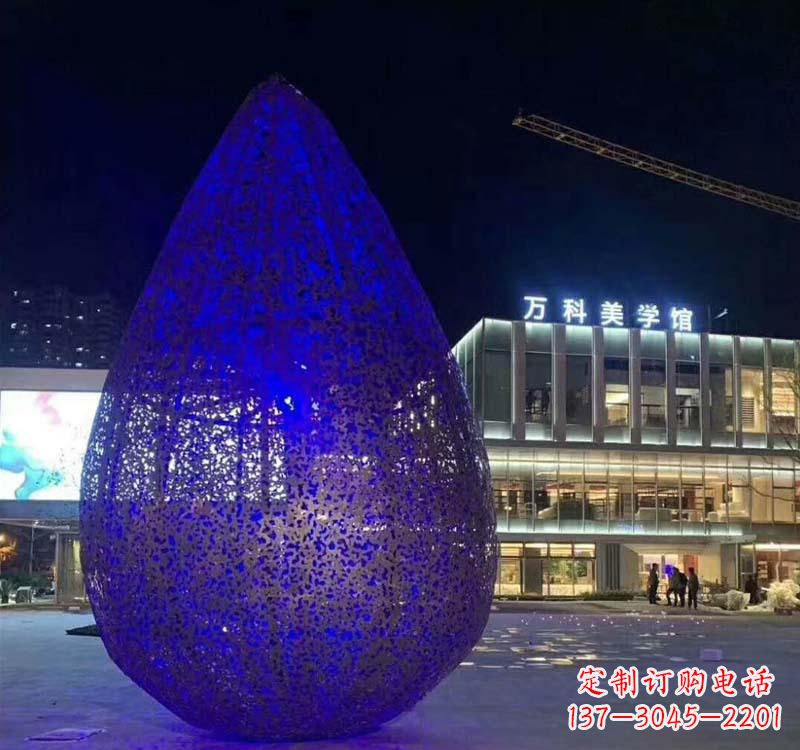 徐州不锈钢广场水滴雕塑