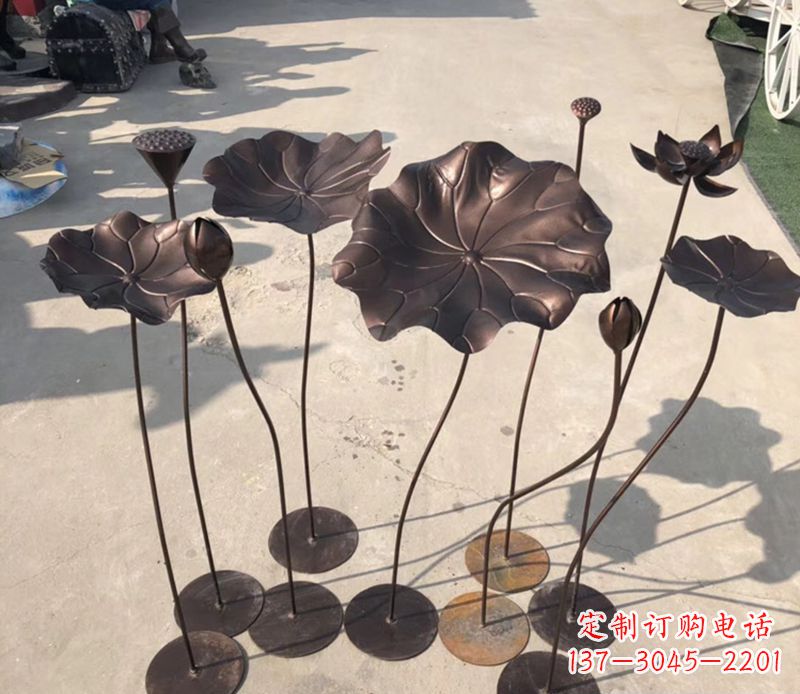 徐州不锈钢荷花公园景观雕塑