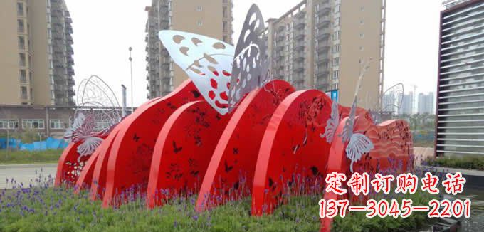 徐州不锈钢蝴蝶小区景观雕塑