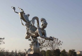 徐州不锈钢蟠桃仙女雕塑美丽的传说