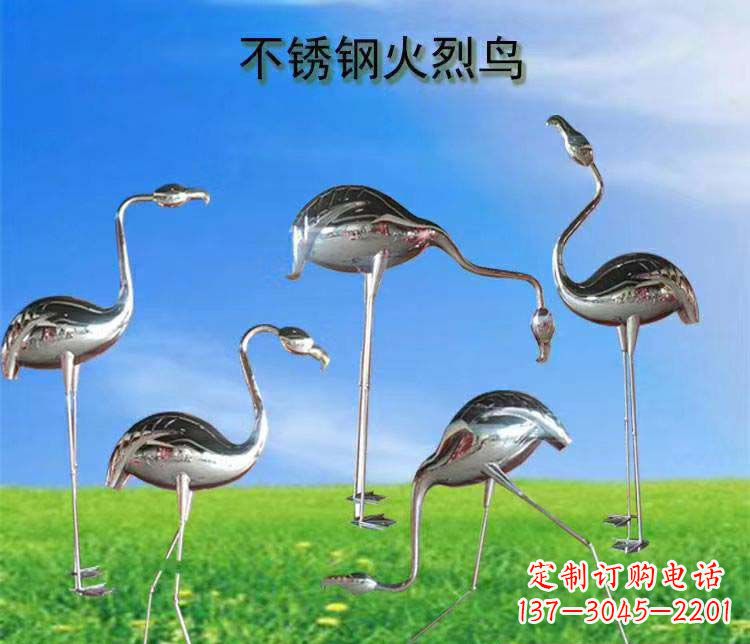 徐州不锈钢火烈鸟动物雕塑