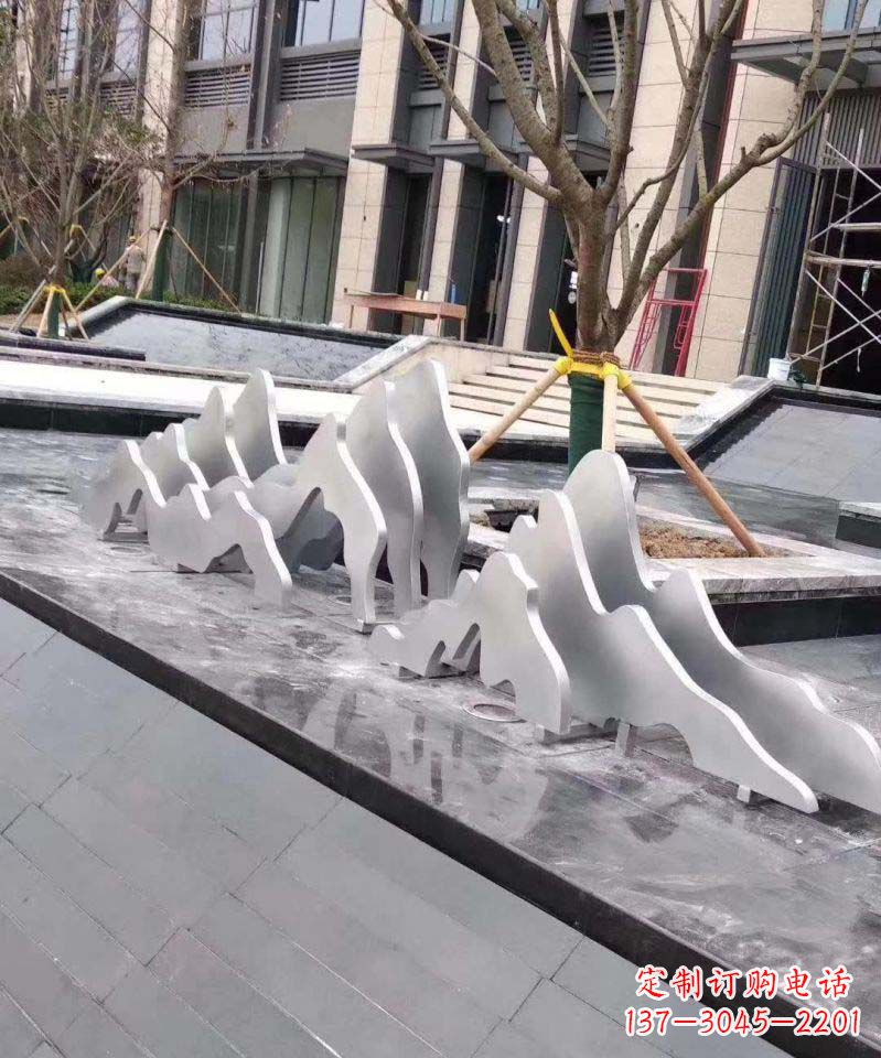 徐州不锈钢假山景观雕塑