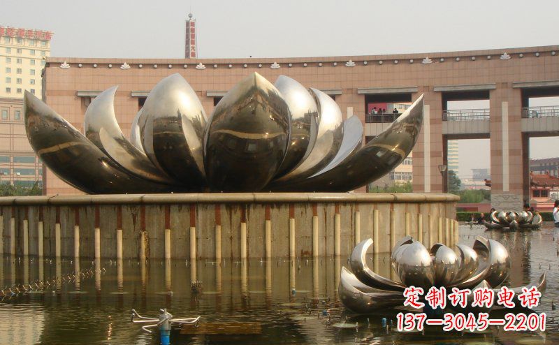 徐州不锈钢莲花雕塑 (3)