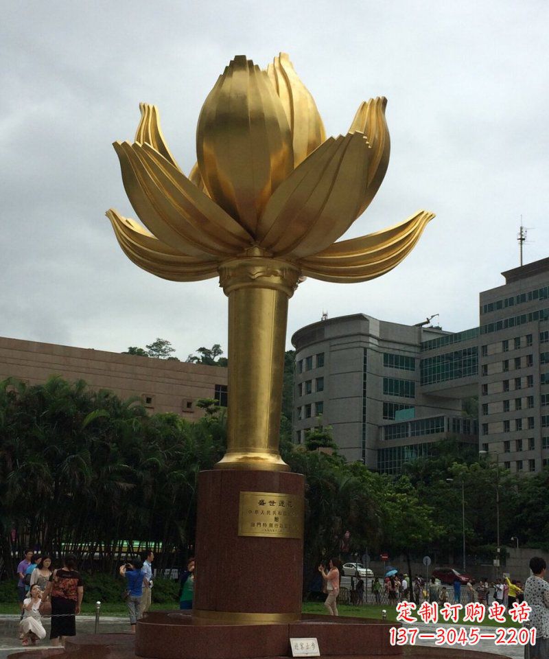 徐州不锈钢莲花广场雕塑 (2)
