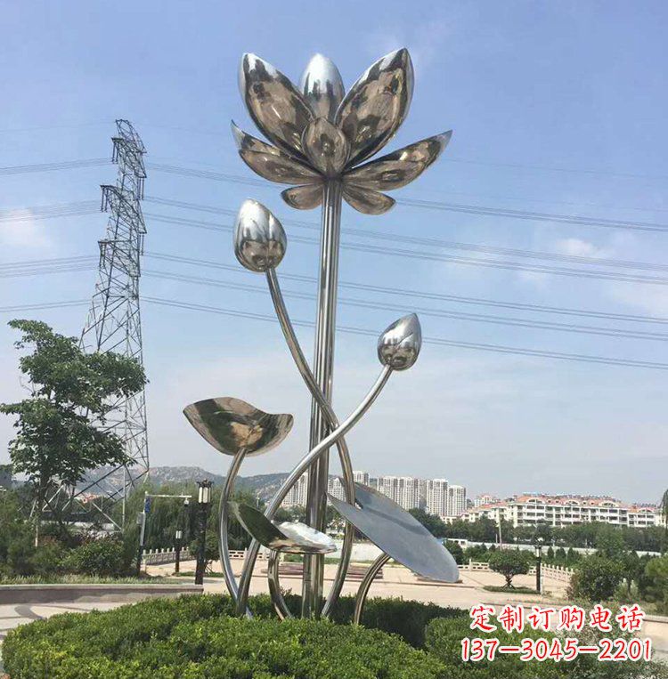 徐州不锈钢莲花广场雕塑