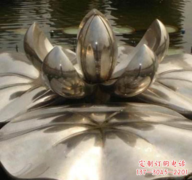 徐州不锈钢莲花喷泉雕塑