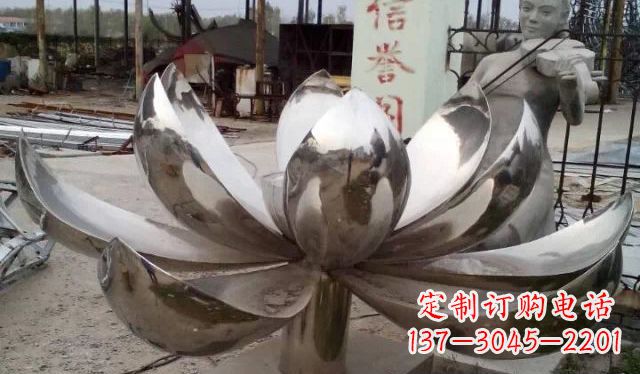 徐州不锈钢莲花景观雕塑