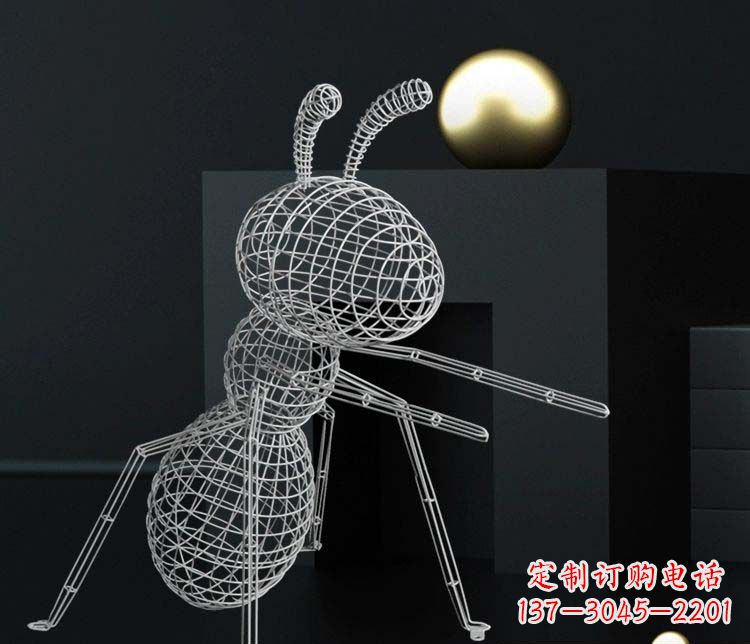 徐州不锈钢镂空蚂蚁造型雕塑