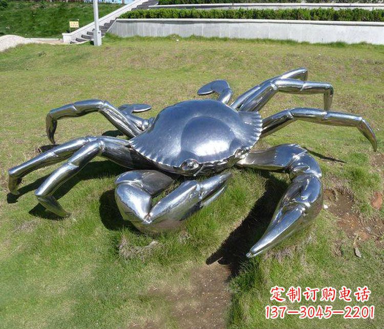 徐州不锈钢螃蟹公园景观雕塑