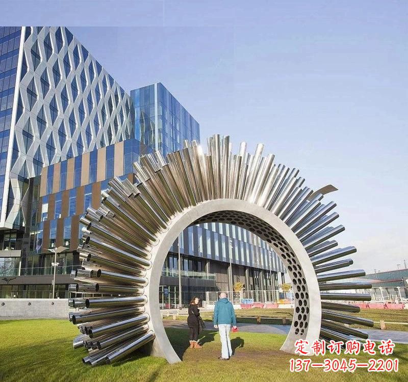 徐州不锈钢拱门雕塑高雅典雅的艺术