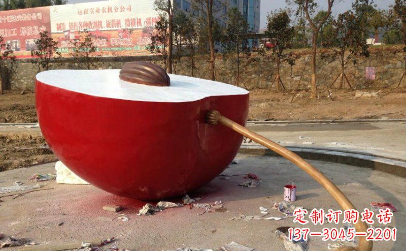 徐州不锈钢苹果雕塑艺术与实用的结合