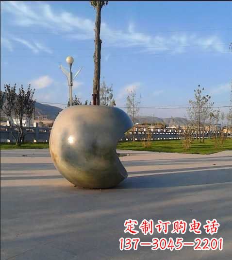 徐州不锈钢苹果雕塑艺术与现实的完美结合