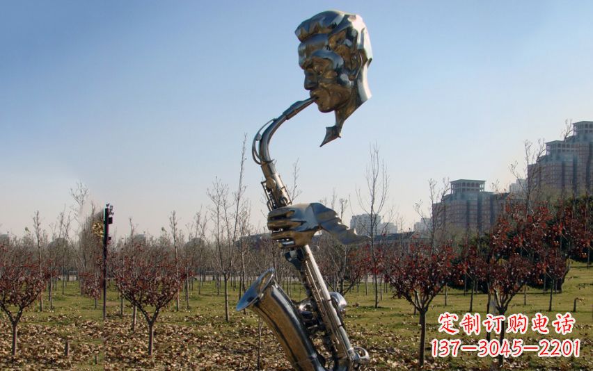 徐州不锈钢萨克斯雕塑