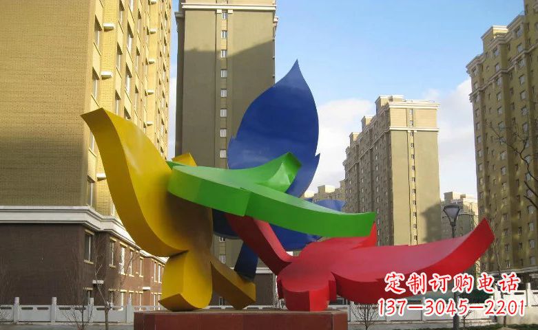 徐州不锈钢树叶景观雕塑