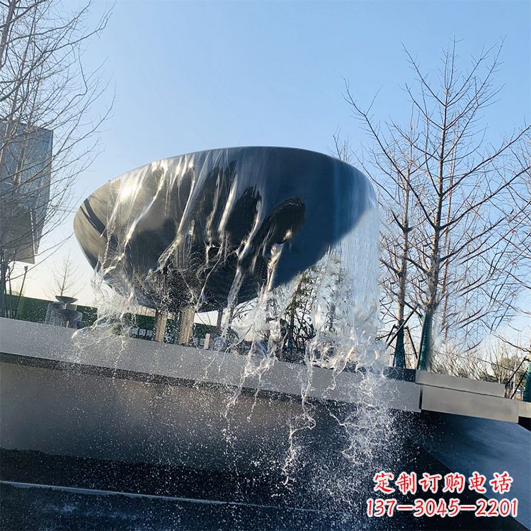 徐州不锈钢水钵瀑布喷泉雕塑艺术与美感的完美结合