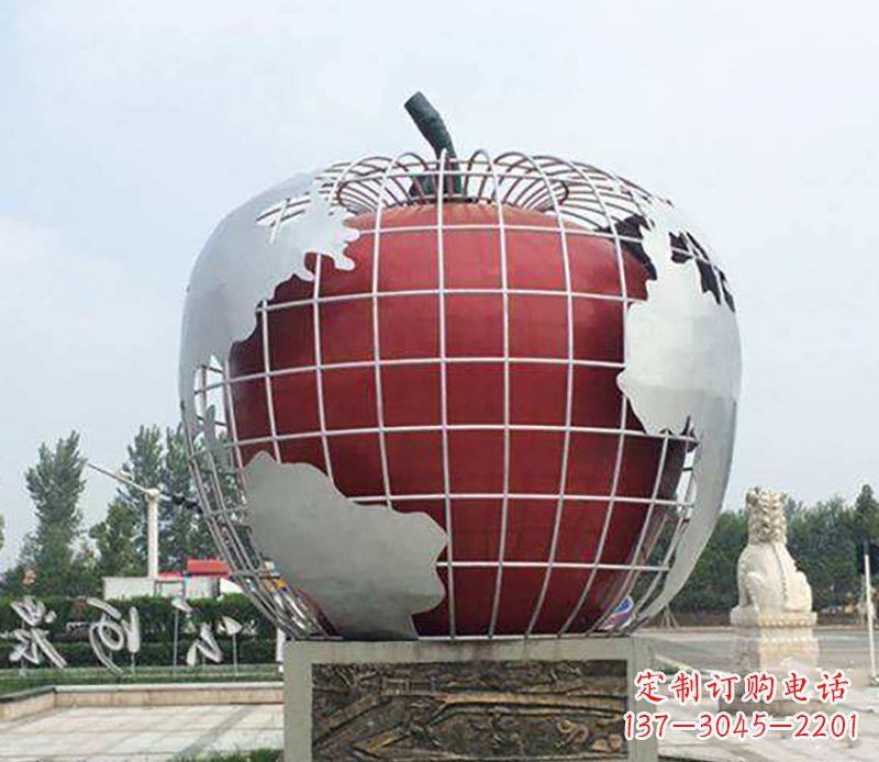 徐州不锈钢水果雕塑