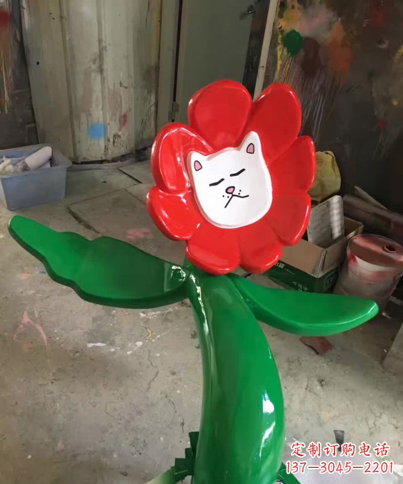 徐州不锈钢太阳花景观装饰雕塑