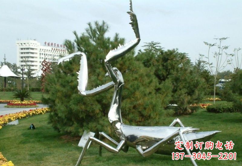 徐州不锈钢螳螂雕塑艺术的精美结晶
